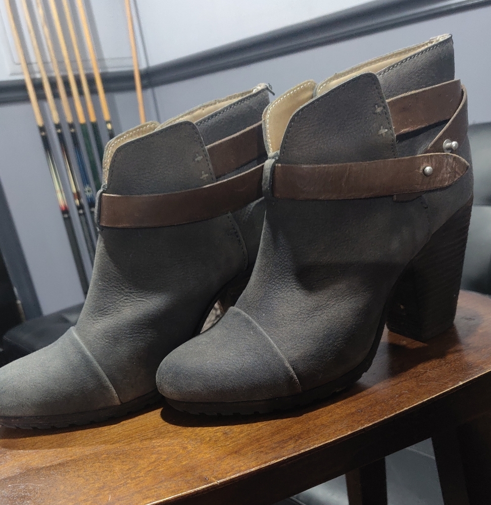 rag & bone | Harrow Grey Suede Booties | 40 - Picture 5 of 5